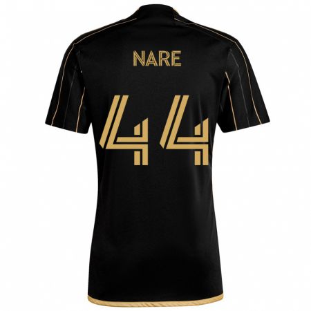 Kandiny Niño Camiseta Thabo Nare #44 Oro Negro 1ª Equipación 2024/25 La Camisa Chile