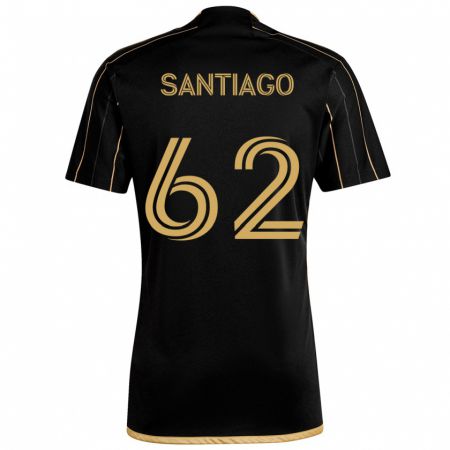 Kandiny Niño Camiseta Joshua Santiago #62 Oro Negro 1ª Equipación 2024/25 La Camisa Chile