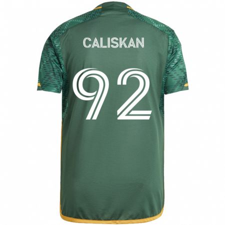 Kandiny Niño Camiseta Noel Caliskan #92 Verde Naranja 1ª Equipación 2024/25 La Camisa Chile