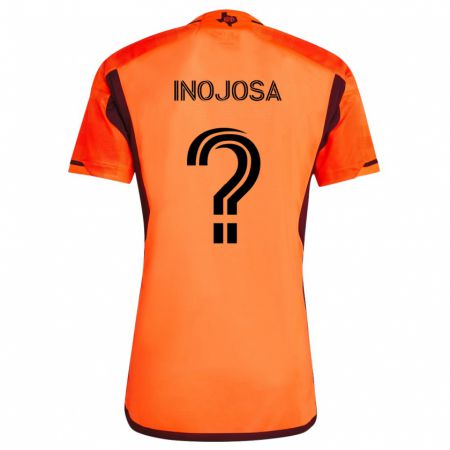 Kandiny Niño Camiseta Rafael Inojosa #0 Naranja Negro 1ª Equipación 2024/25 La Camisa Chile