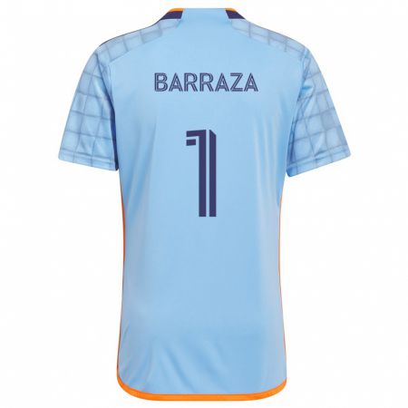 Kandiny Niño Camiseta Luis Barraza #1 Azul Naranja 1ª Equipación 2024/25 La Camisa Chile