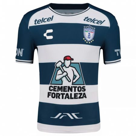 Kandiny Niño Camiseta Carlos Rodas #13 Azul Blanco 1ª Equipación 2024/25 La Camisa Chile