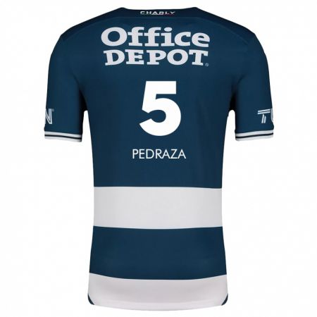 Kandiny Niño Camiseta Pedro Pedraza #5 Azul Blanco 1ª Equipación 2024/25 La Camisa Chile