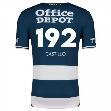 Kandiny Niño Camiseta José Castillo #192 Azul Blanco 1ª Equipación 2024/25 La Camisa Chile