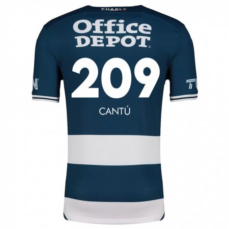 Kandiny Niño Camiseta Juan Cantú #209 Azul Blanco 1ª Equipación 2024/25 La Camisa Chile