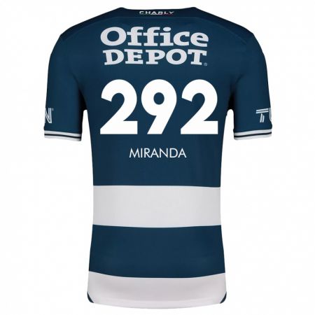 Kandiny Niño Camiseta Herbey Miranda #292 Azul Blanco 1ª Equipación 2024/25 La Camisa Chile