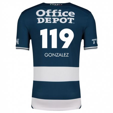 Kandiny Niño Camiseta Juan González #119 Azul Blanco 1ª Equipación 2024/25 La Camisa Chile