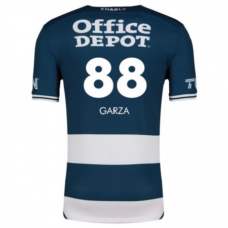 Kandiny Niño Camiseta Adrián Garza #88 Azul Blanco 1ª Equipación 2024/25 La Camisa Chile