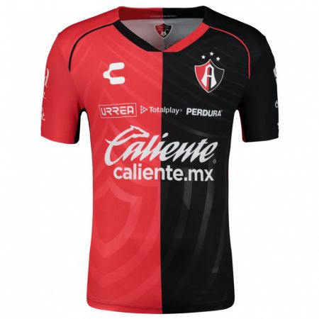 Kandiny Niño Camiseta Luis Carlos Martínez #190 Negro Rojo 1ª Equipación 2024/25 La Camisa Chile