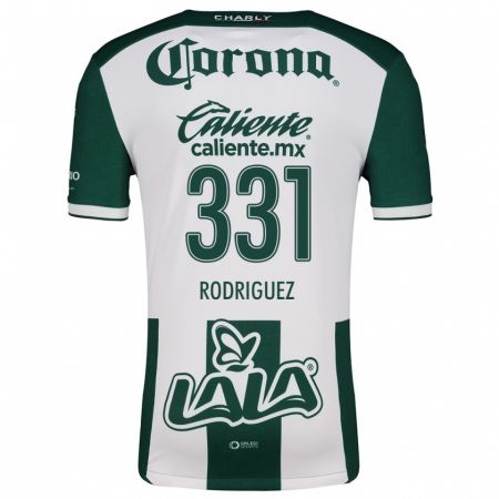 Kandiny Niño Camiseta Juan Rodríguez #331 Verde Blanco 1ª Equipación 2024/25 La Camisa Chile