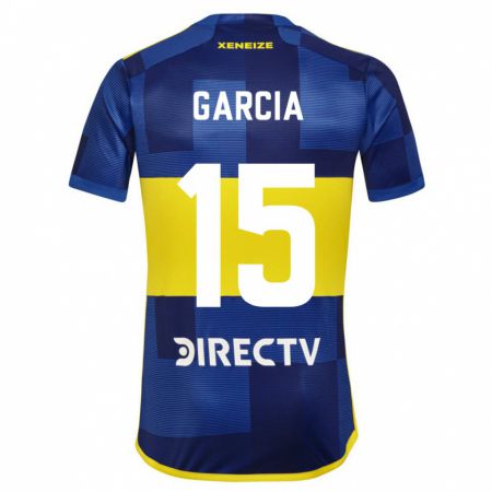 Kandiny Niño Camiseta Ramiro Garcia #15 Azul Amarillo 1ª Equipación 2024/25 La Camisa Chile