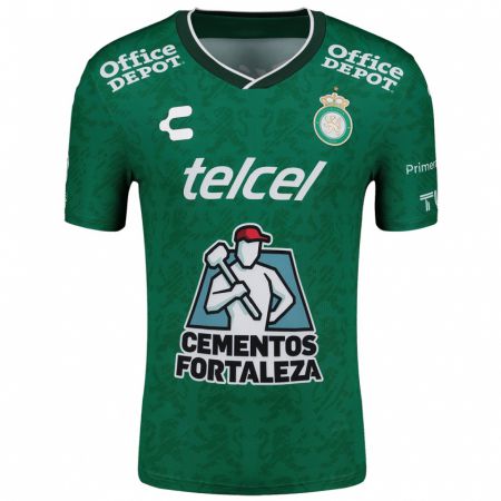 Kandiny Niño Camiseta Omar Fernández #16 Verde Blanco 1ª Equipación 2024/25 La Camisa Chile