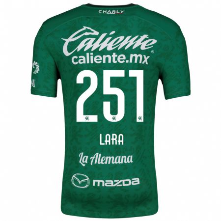 Kandiny Niño Camiseta Tristán Lara #251 Verde Blanco 1ª Equipación 2024/25 La Camisa Chile