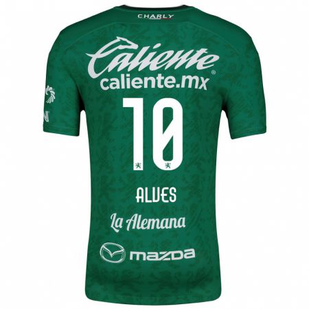 Kandiny Niño Camiseta Maria Alves #10 Verde Blanco 1ª Equipación 2024/25 La Camisa Chile