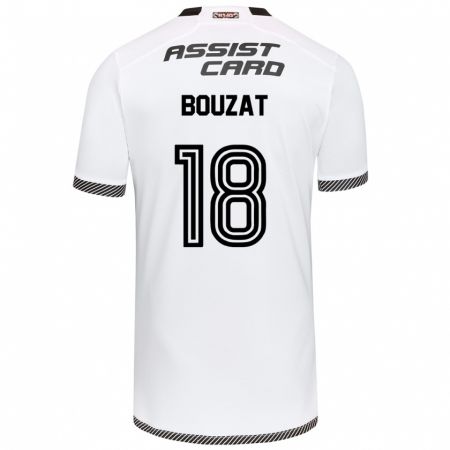 Kandiny Niño Camiseta Agustín Bouzat #18 Blanco Negro 1ª Equipación 2024/25 La Camisa Chile