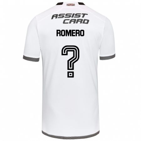 Kandiny Niño Camiseta Enzo Romero #0 Blanco Negro 1ª Equipación 2024/25 La Camisa Chile