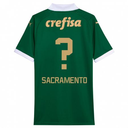 Kandiny Niño Camiseta Wendell Sacramento #0 Verde Blanco 1ª Equipación 2024/25 La Camisa Chile