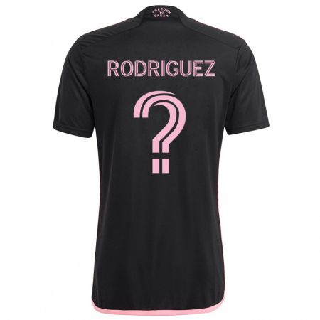 Kandiny Niño Camiseta Emerson Rodríguez #0 Negro 2ª Equipación 2024/25 La Camisa Chile