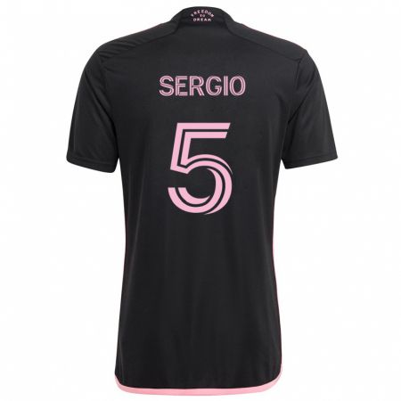 Kandiny Niño Camiseta Sergio Busquets #5 Negro 2ª Equipación 2024/25 La Camisa Chile