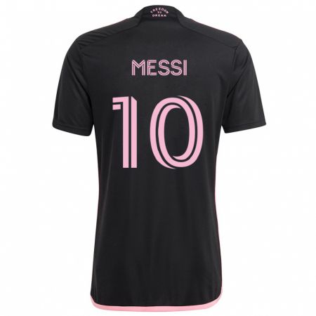 Kandiny Niño Camiseta Lionel Messi #10 Negro 2ª Equipación 2024/25 La Camisa Chile