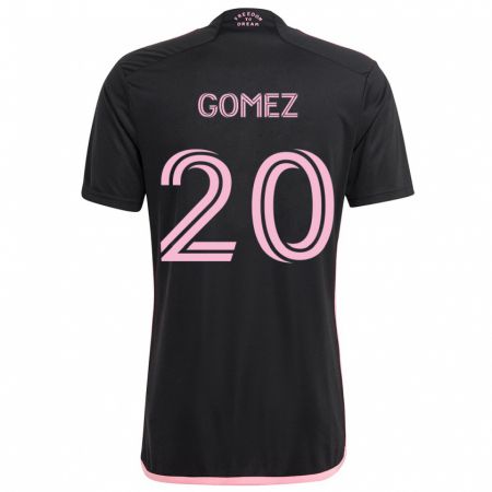 Kandiny Niño Camiseta Diego Gómez #20 Negro 2ª Equipación 2024/25 La Camisa Chile