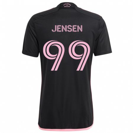 Kandiny Niño Camiseta Cole Jensen #99 Negro 2ª Equipación 2024/25 La Camisa Chile