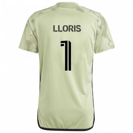 Kandiny Niño Camiseta Hugo Lloris #1 Verde Claro 2ª Equipación 2024/25 La Camisa Chile