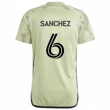 Kandiny Niño Camiseta Ilie Sánchez #6 Verde Claro 2ª Equipación 2024/25 La Camisa Chile