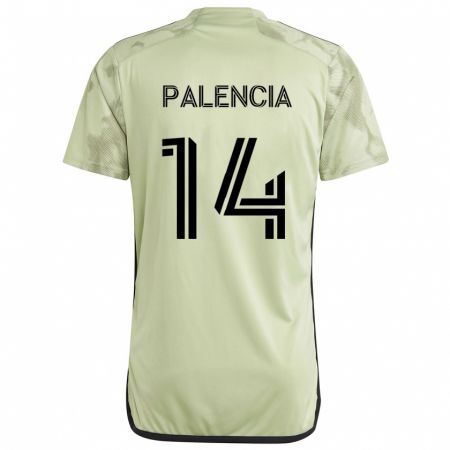 Kandiny Niño Camiseta Sergi Palencia #14 Verde Claro 2ª Equipación 2024/25 La Camisa Chile