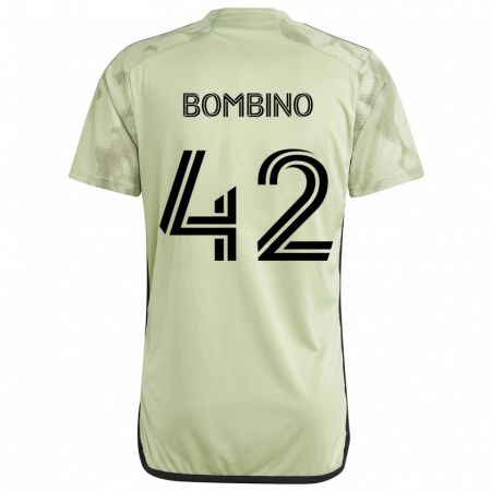 Kandiny Niño Camiseta Luca Bombino #42 Verde Claro 2ª Equipación 2024/25 La Camisa Chile