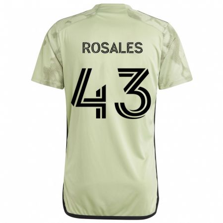 Kandiny Niño Camiseta Diego Rosales #43 Verde Claro 2ª Equipación 2024/25 La Camisa Chile