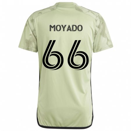 Kandiny Niño Camiseta Bryan Moyado #66 Verde Claro 2ª Equipación 2024/25 La Camisa Chile