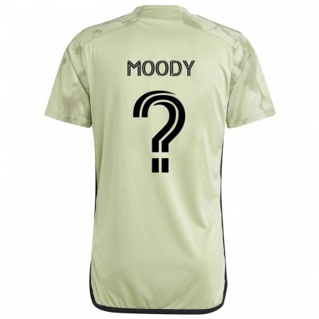 Kandiny Niño Camiseta Noah Moody #0 Verde Claro 2ª Equipación 2024/25 La Camisa Chile