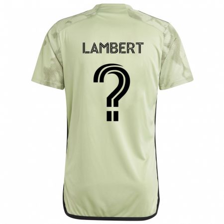 Kandiny Niño Camiseta Liam Lambert #0 Verde Claro 2ª Equipación 2024/25 La Camisa Chile