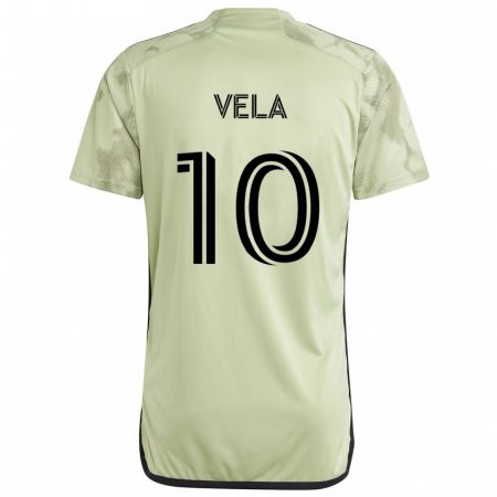 Kandiny Niño Camiseta Carlos Vela #10 Verde Claro 2ª Equipación 2024/25 La Camisa Chile