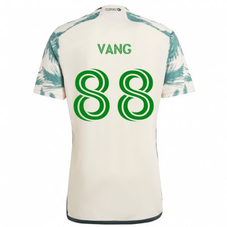 Kandiny Niño Camiseta Michael Vang #88 Beige Marrón 2ª Equipación 2024/25 La Camisa Chile