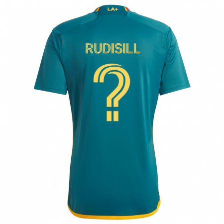 Kandiny Niño Camiseta Paulo Rudisill #0 Verde Amarillo 2ª Equipación 2024/25 La Camisa Chile