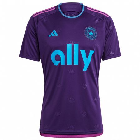 Kandiny Niño Camiseta Jahlane Forbes #40 Azul Morado 2ª Equipación 2024/25 La Camisa Chile