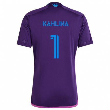 Kandiny Niño Camiseta Kristijan Kahlina #1 Azul Morado 2ª Equipación 2024/25 La Camisa Chile