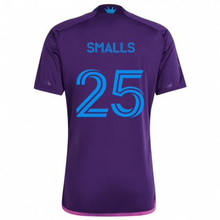 Kandiny Niño Camiseta Tyger Smalls #25 Azul Morado 2ª Equipación 2024/25 La Camisa Chile