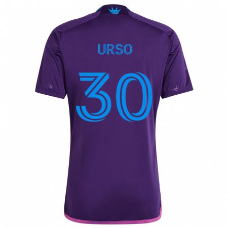 Kandiny Niño Camiseta Júnior Urso #30 Azul Morado 2ª Equipación 2024/25 La Camisa Chile