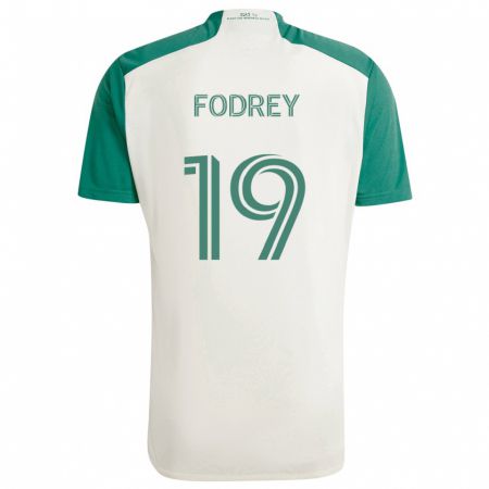 Kandiny Niño Camiseta Cj Fodrey #19 Colores Tostados Verde 2ª Equipación 2024/25 La Camisa Chile