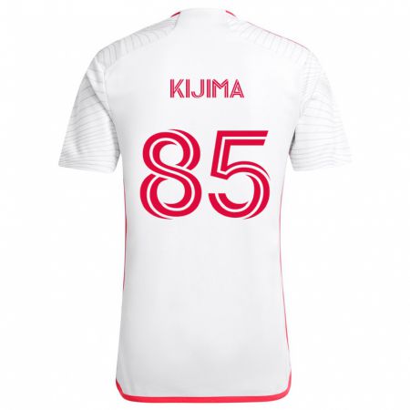 Kandiny Niño Camiseta Hosei Kijima #85 Blanco Rojo 2ª Equipación 2024/25 La Camisa Chile