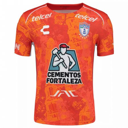 Kandiny Niño Camiseta Luis Flores #202 Naranja Blanco 2ª Equipación 2024/25 La Camisa Chile