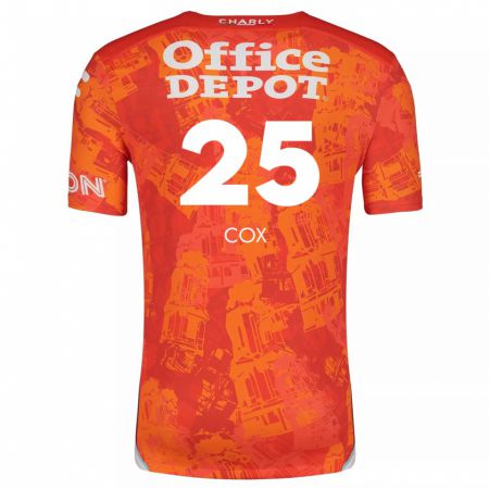 Kandiny Niño Camiseta Marta Cox #25 Naranja Blanco 2ª Equipación 2024/25 La Camisa Chile