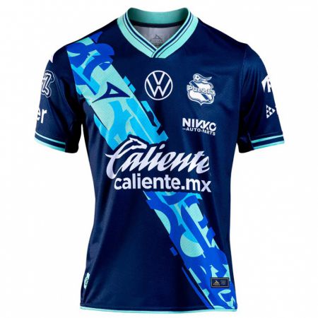 Kandiny Niño Camiseta Alberto Herrera #16 Azul Marino 2ª Equipación 2024/25 La Camisa Chile