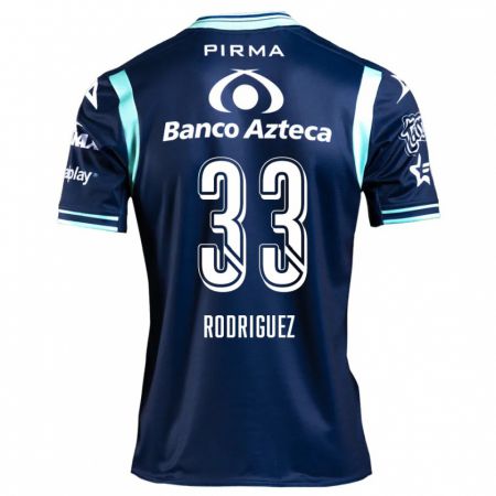 Kandiny Niño Camiseta Jorge Rodríguez #33 Azul Marino 2ª Equipación 2024/25 La Camisa Chile