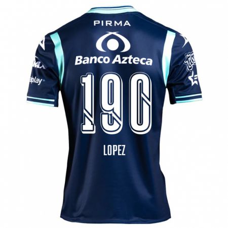 Kandiny Niño Camiseta Josué López #190 Azul Marino 2ª Equipación 2024/25 La Camisa Chile