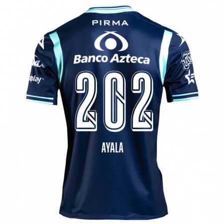 Kandiny Niño Camiseta Diego Ayala #202 Azul Marino 2ª Equipación 2024/25 La Camisa Chile