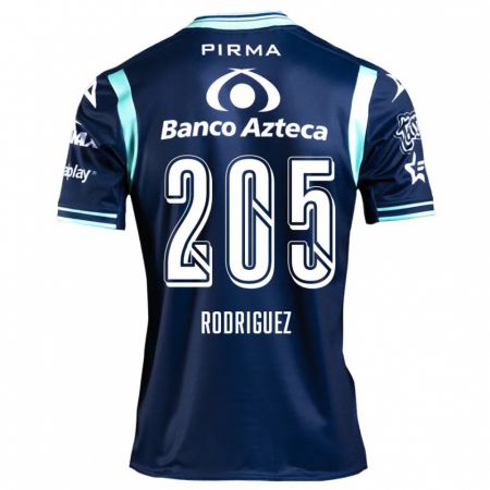 Kandiny Niño Camiseta Alberto Rodríguez #205 Azul Marino 2ª Equipación 2024/25 La Camisa Chile